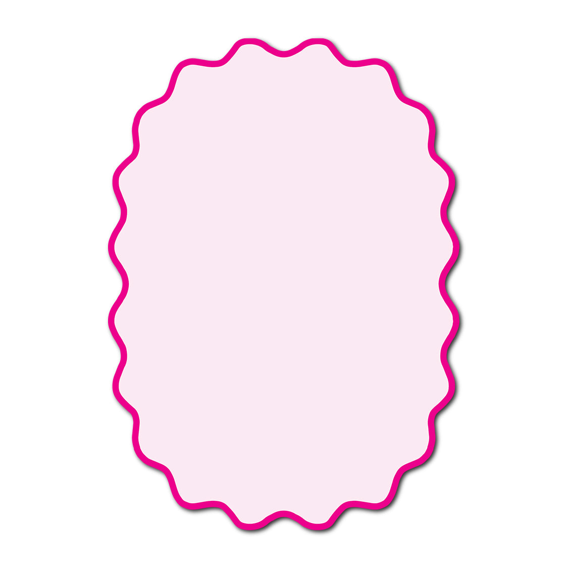 Classic Mounted 2-Layer Card | SVG Template - Shape P216