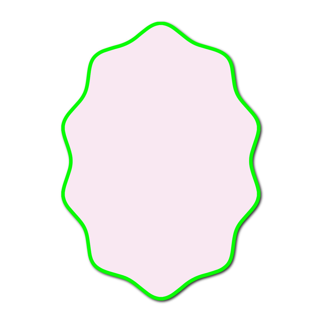 Classic Mounted 2-Layer Card | SVG Template - Shape P217