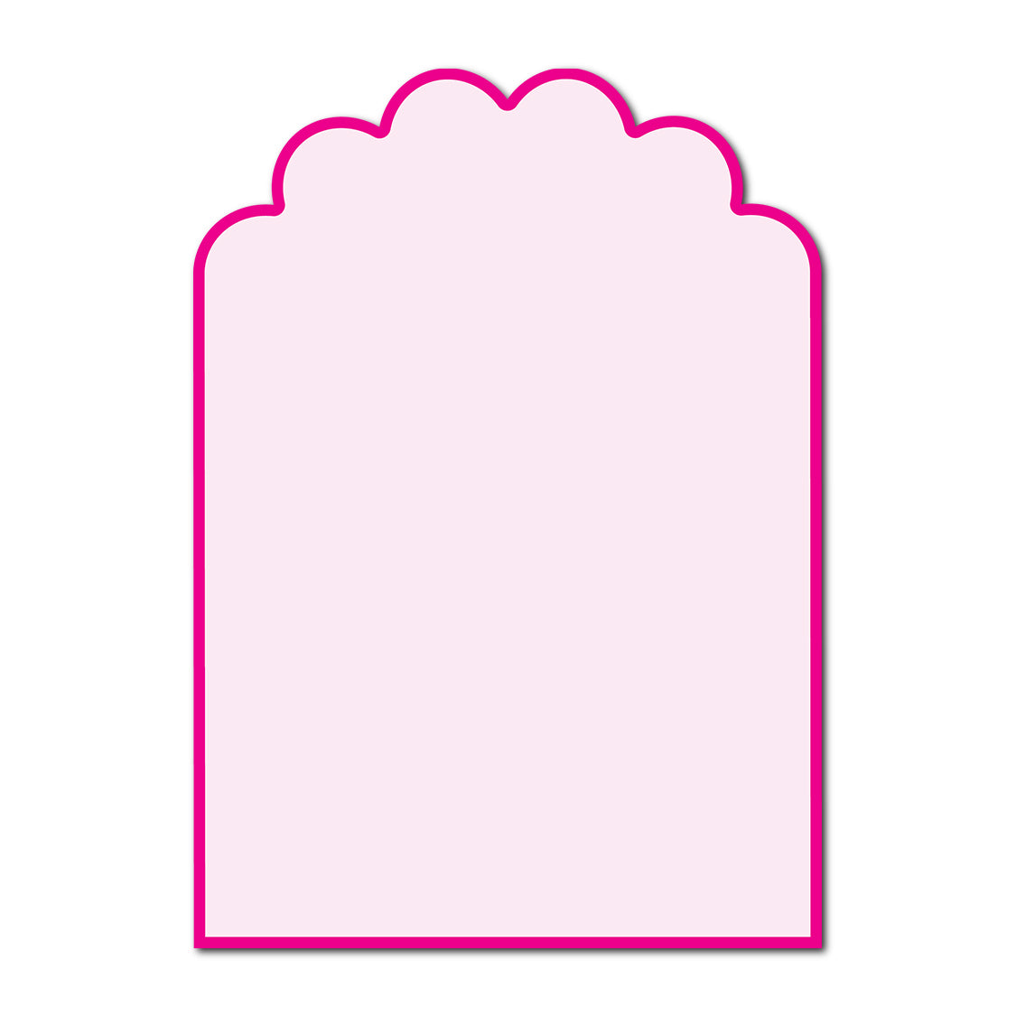 Classic Mounted 2-Layer Card | SVG Template - Shape P220
