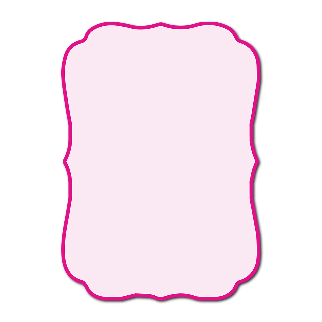 Classic Mounted 2-Layer Card | SVG Template - Shape P225