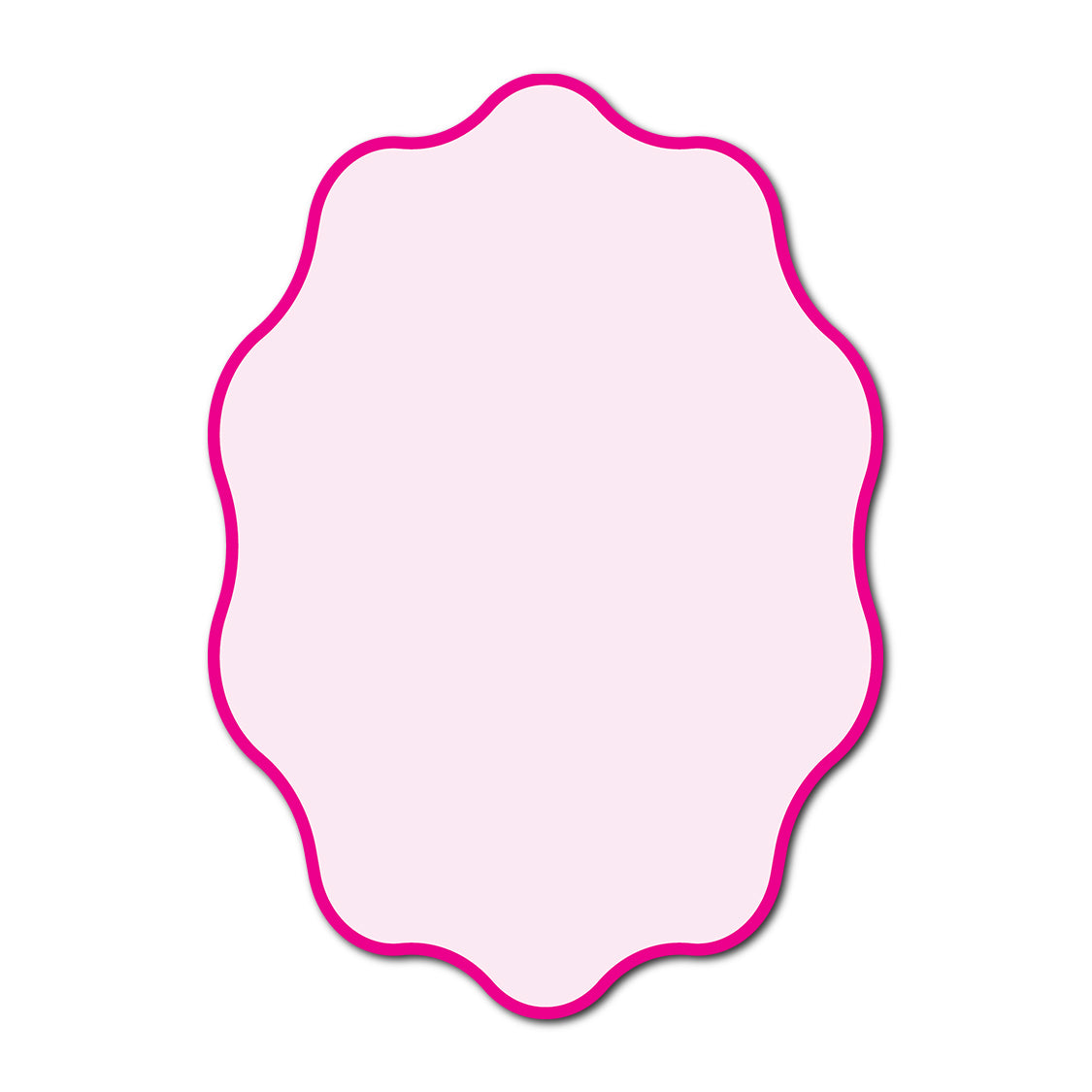 Classic Mounted 2-Layer Card | SVG Template - Shape P228