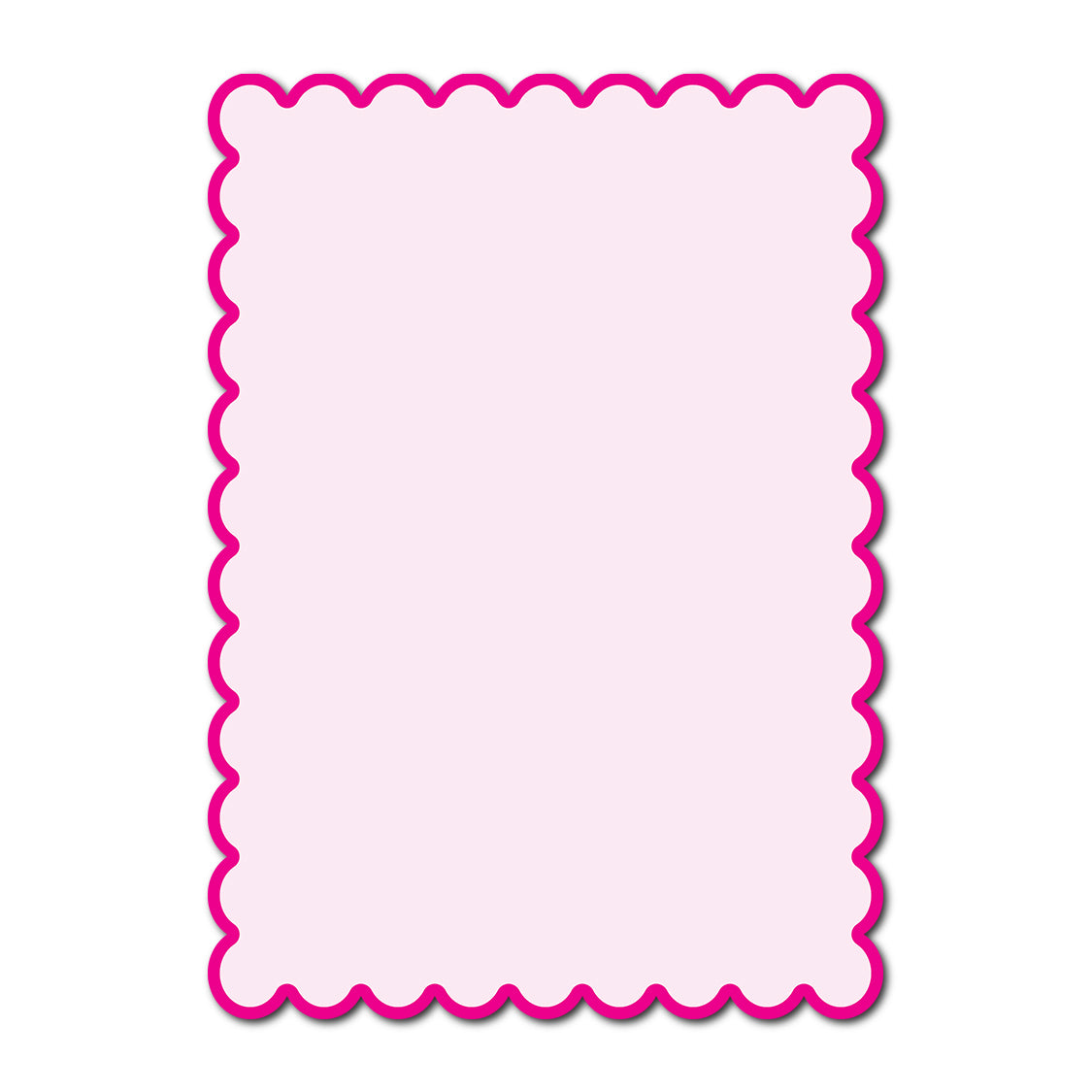 Classic Mounted 2-Layer Card | SVG Template - Shape P230
