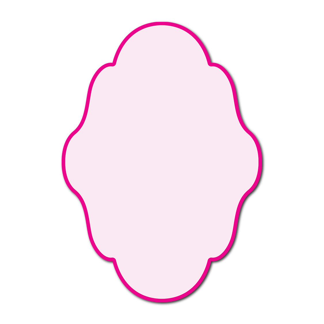 Classic Mounted 2-Layer Card | SVG Template - Shape P232