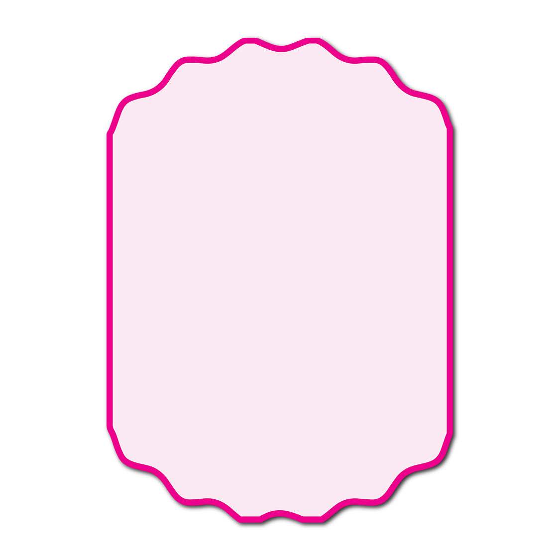 Classic Mounted 2-Layer Card | SVG Template - Shape P233