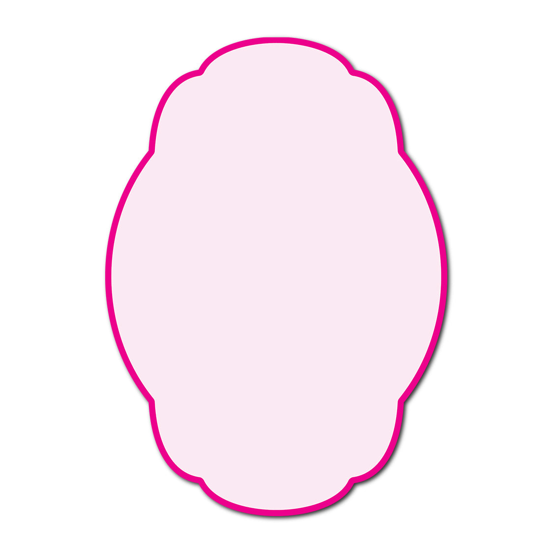 Classic Mounted 2-Layer Card | SVG Template - Shape P235