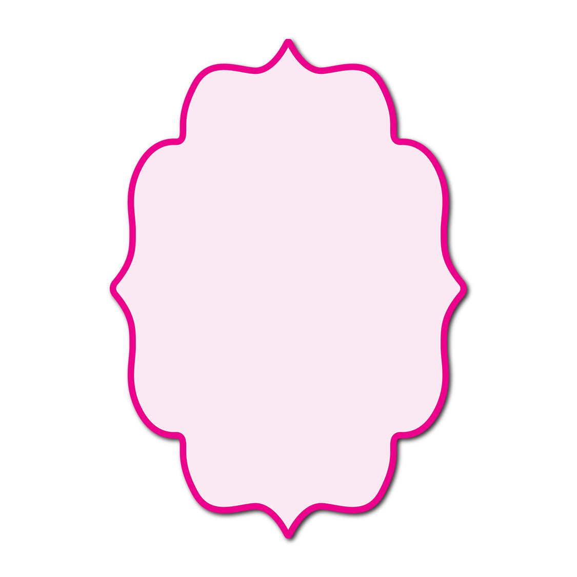 Classic Mounted 2-Layer Card | SVG Template - Shape P237