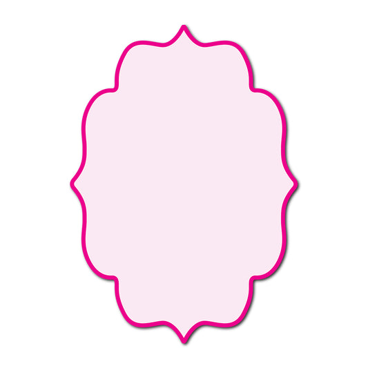 Classic Mounted 2-Layer Card | SVG Template - Shape P237