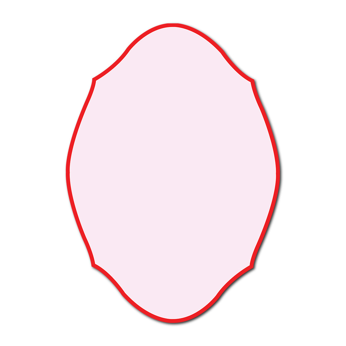 Classic Mounted 2-Layer Card | SVG Template - Shape P238