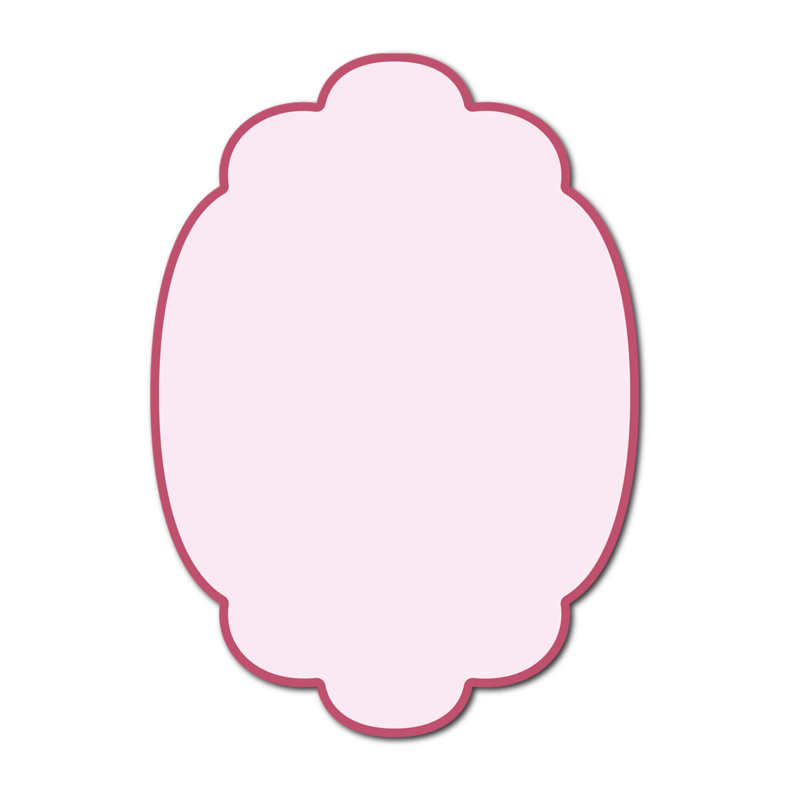 Classic Mounted 2-Layer Card | SVG Template - Shape P26