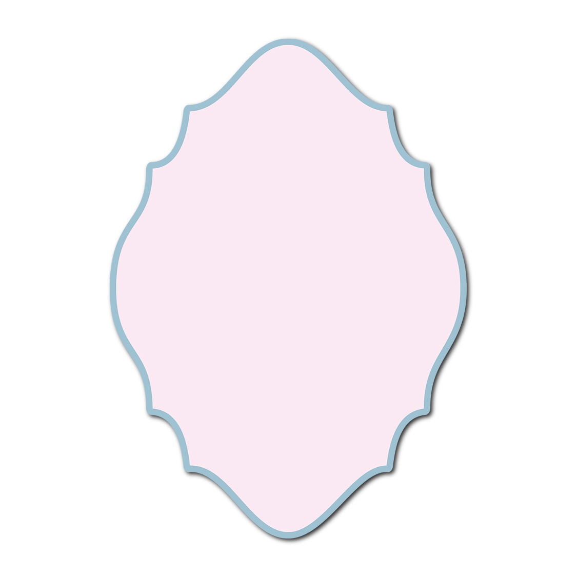 Classic Mounted 2-Layer Card | SVG Template - Shape P27