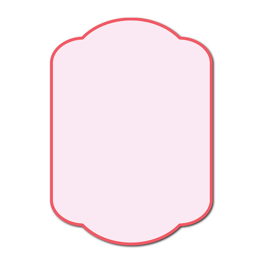 Classic Mounted 2-Layer Card | SVG Template - Shape P34