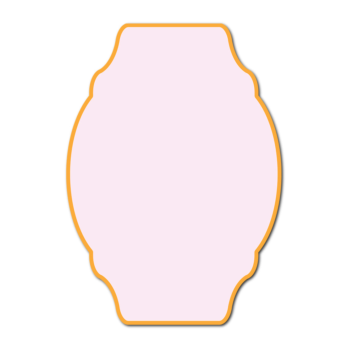 Classic Mounted 2-Layer Card | SVG Template - Shape P35