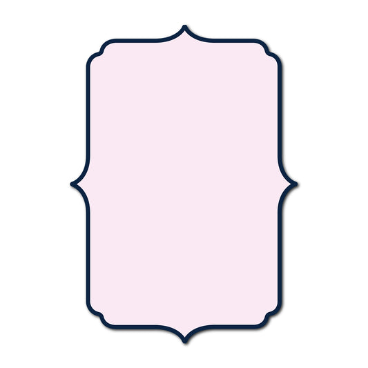 Classic Mounted 2-Layer Card | SVG Template - Shape P38