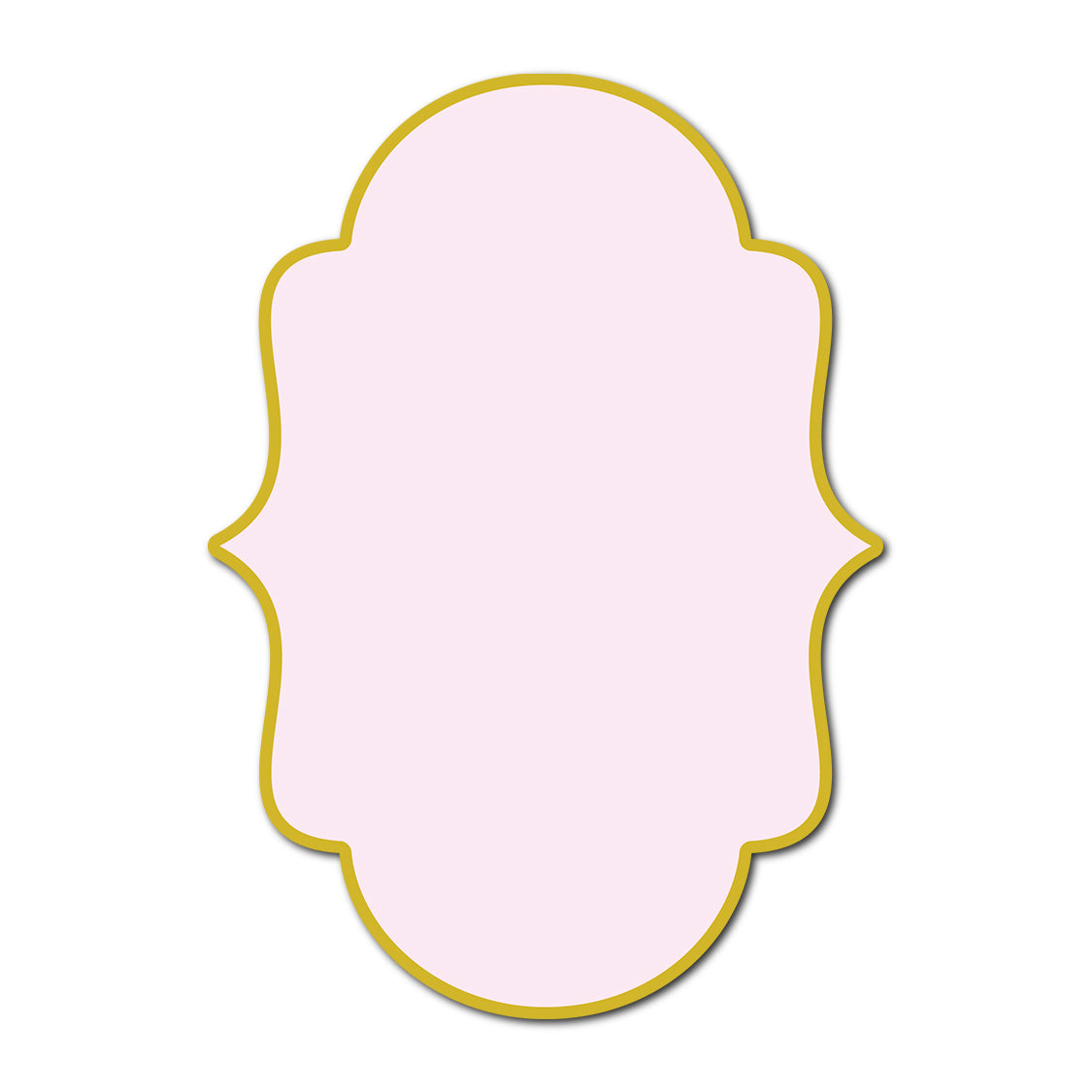 Classic Mounted 2-Layer Card | SVG Template - Shape P3