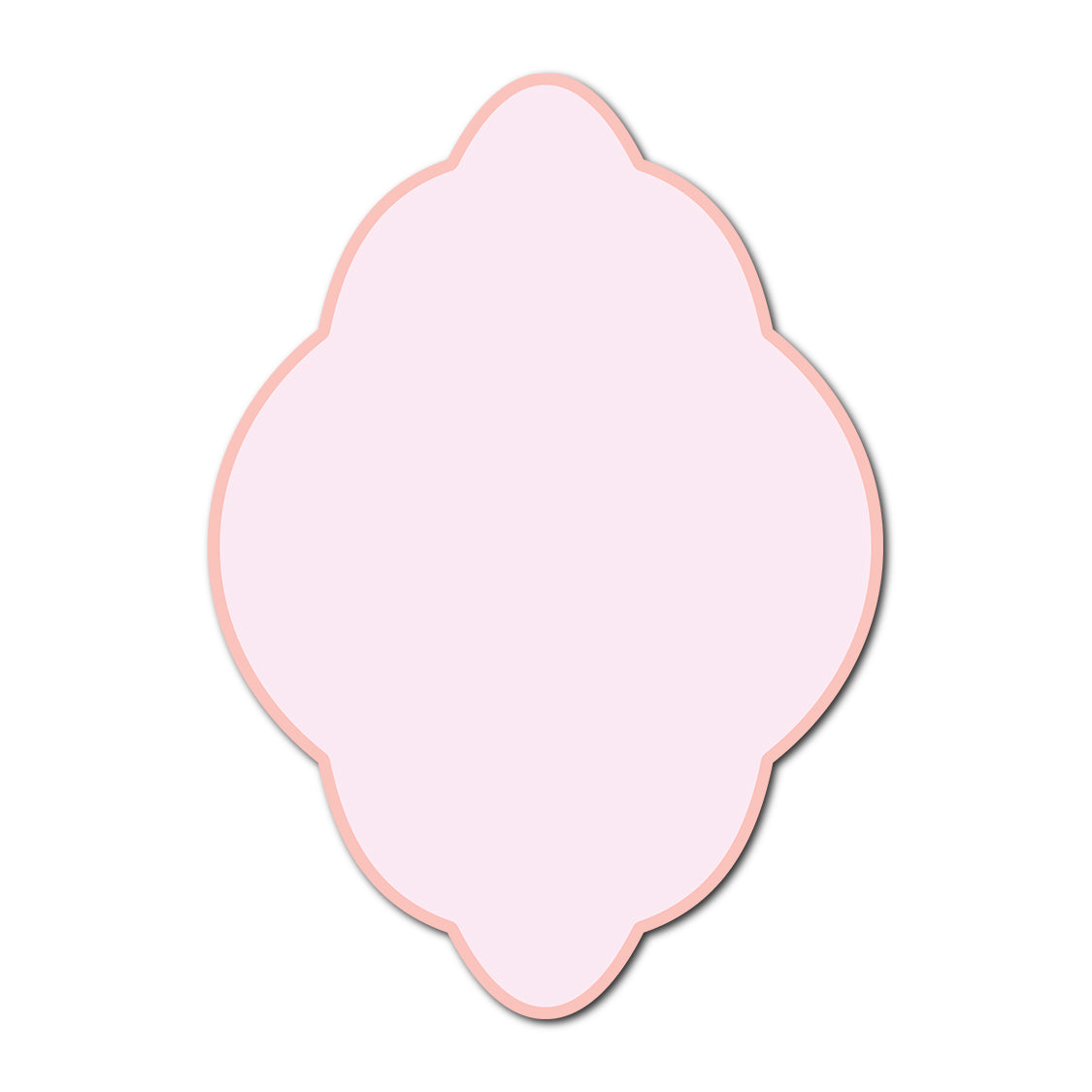 Classic Mounted 2-Layer Card | SVG Template - Shape P40