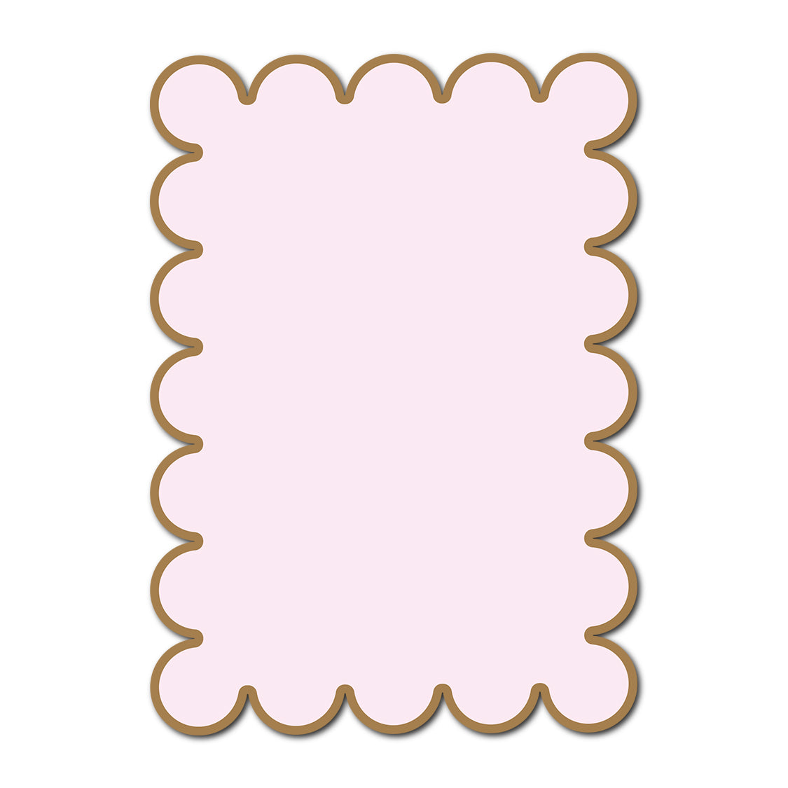Classic Mounted 2-Layer Card | SVG Template - Shape P50