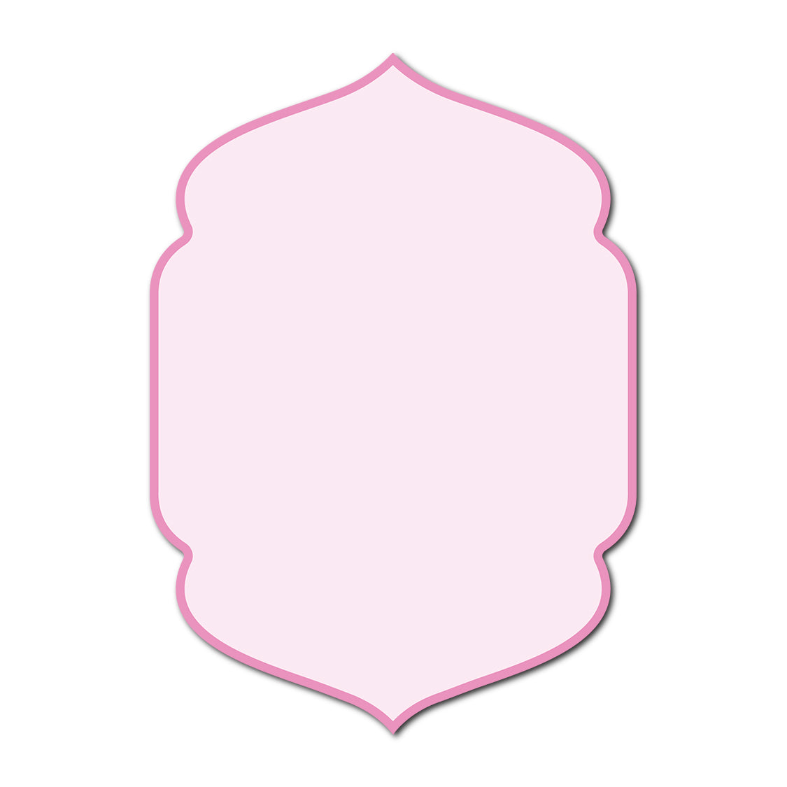 Classic Mounted 2-Layer Card | SVG Template - Shape P5
