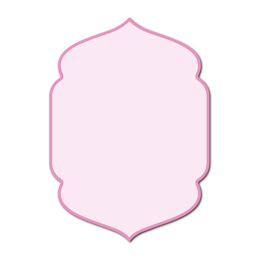 Classic Mounted 2-Layer Card | SVG Template - Shape P5