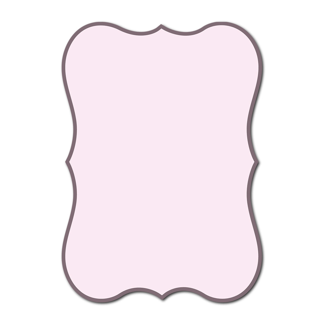 Classic Mounted 2-Layer Card | SVG Template - Shape P70