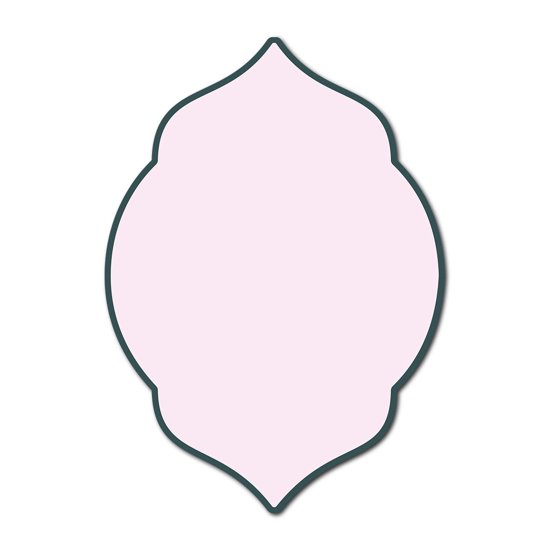 Classic Mounted 2-Layer Card | SVG Template - Shape P7