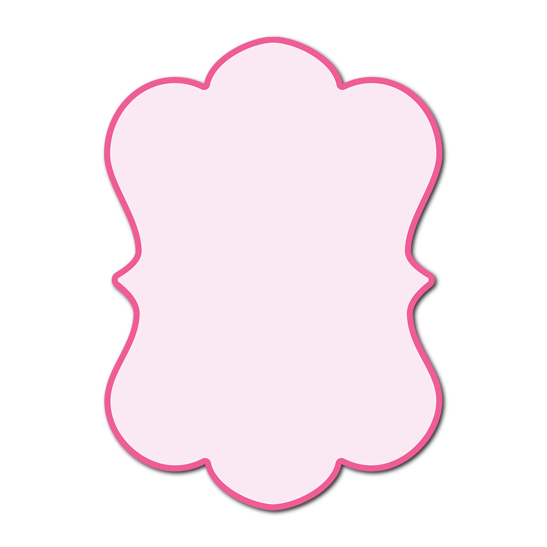 Classic Mounted 2-Layer Card | SVG Template - Shape P93