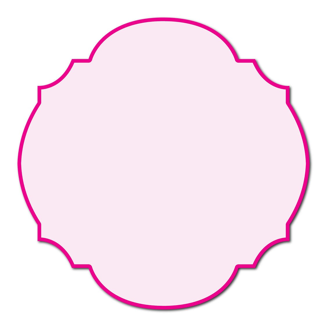 Classic Mounted 2-Layer Card | SVG Template - Shape S104