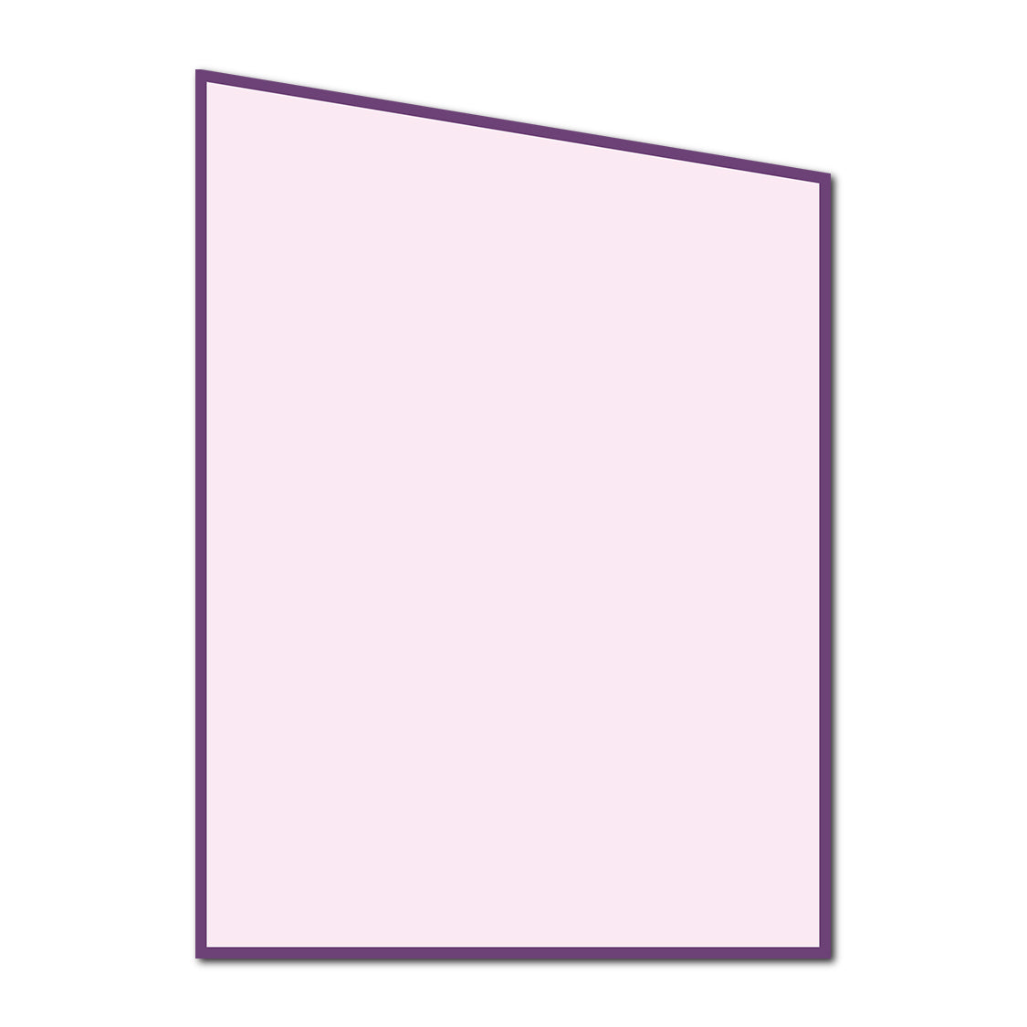 Classic Mounted 2-Layer Card | SVG Template - Diagonal Shape