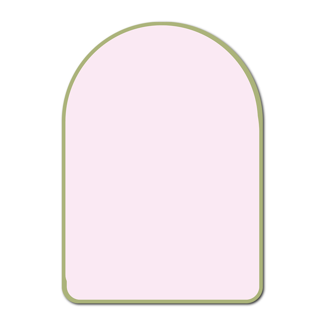 Classic Mounted 2-Layer Card | SVG Template - Geometric Shape
