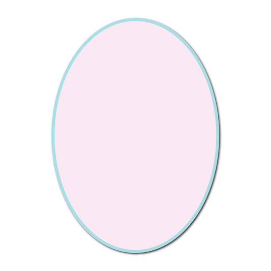 Classic Mounted 2-Layer Card | SVG Template - Oval Shape