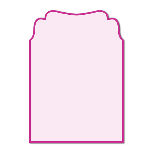 Classic Mounted 2-Layer Card | SVG Template - Princess Shape