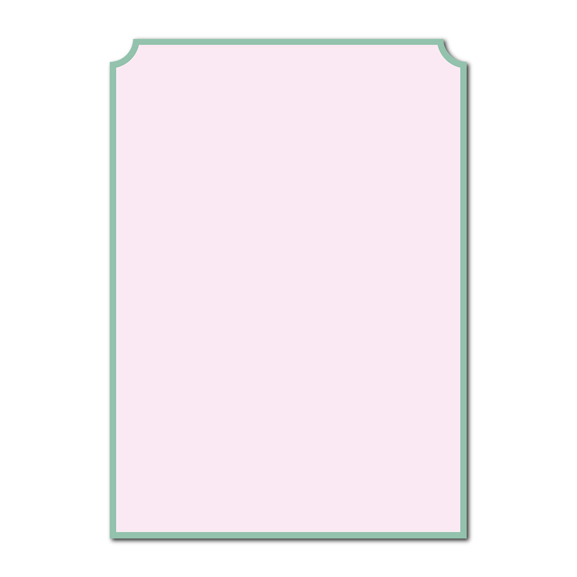 Classic Mounted 2-Layer Card | SVG Template - Simple Shape