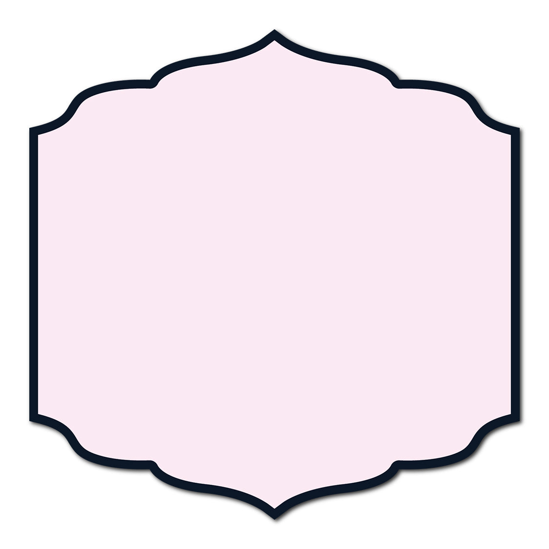Classic Mounted 2-Layer Card | SVG Template - Shape S23