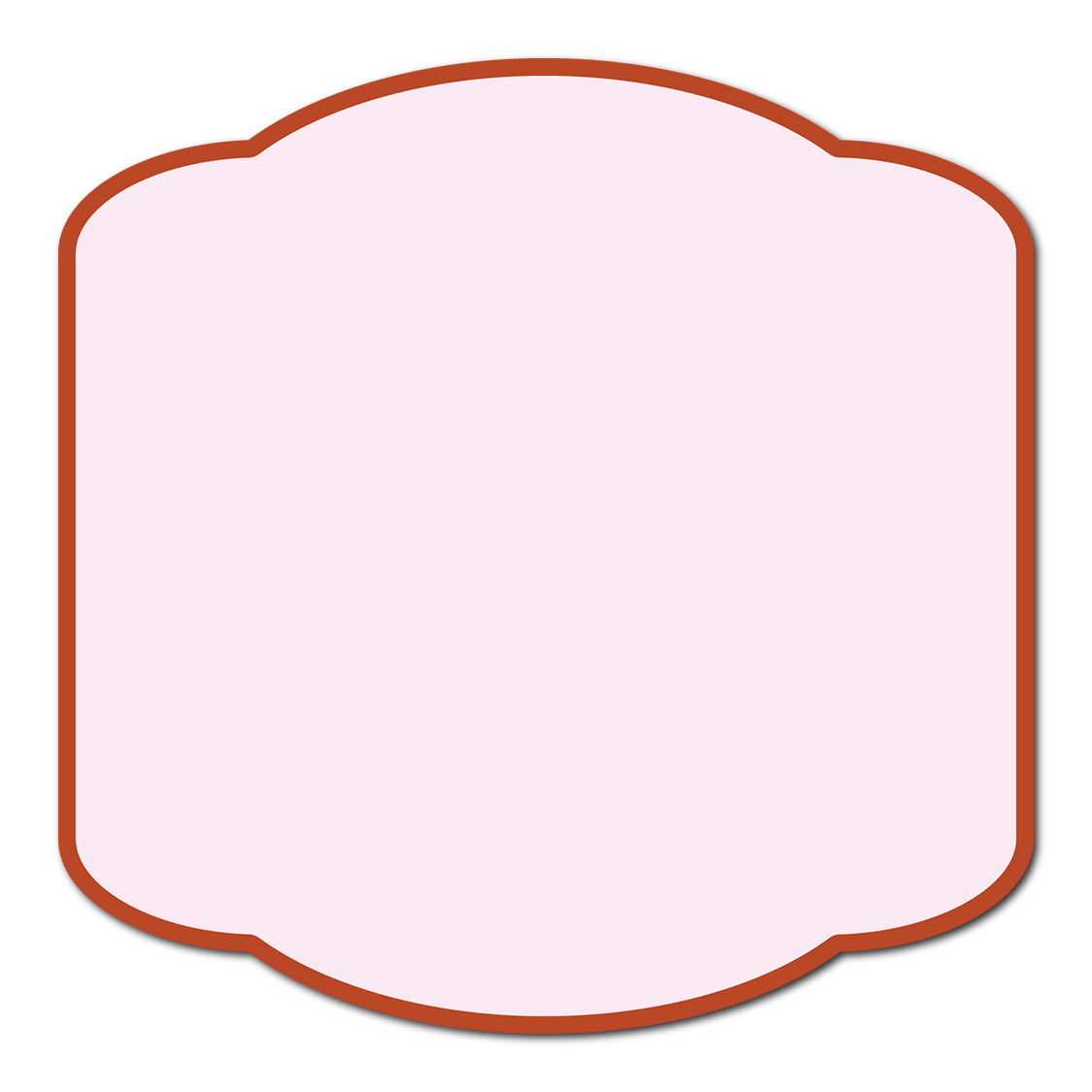 Classic Mounted 2-Layer Card | SVG Template - Shape S34