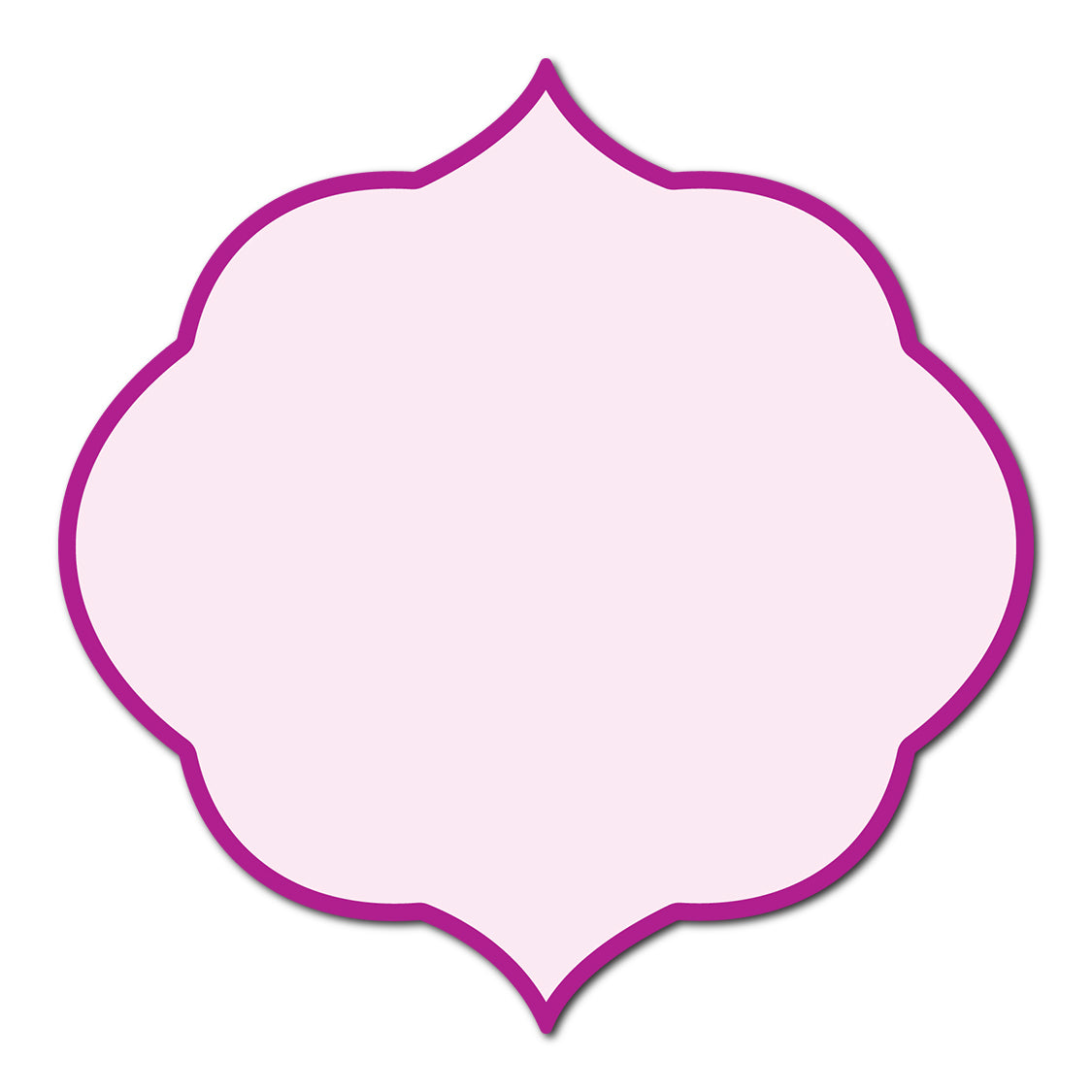 Classic Mounted 2-Layer Card | SVG Template - Shape S36