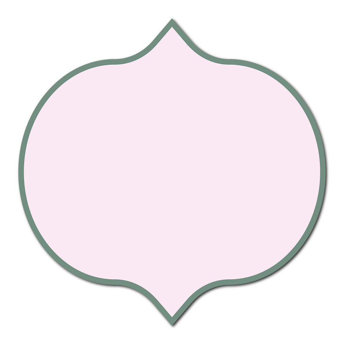 Classic Mounted 2-Layer Card | SVG Template - Shape S42
