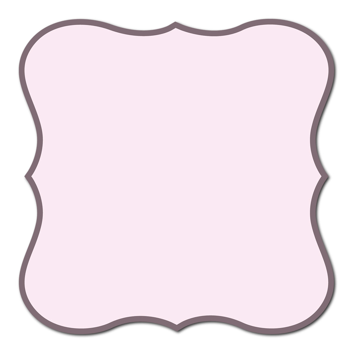 Classic Mounted 2-Layer Card | SVG Template - Shape S70