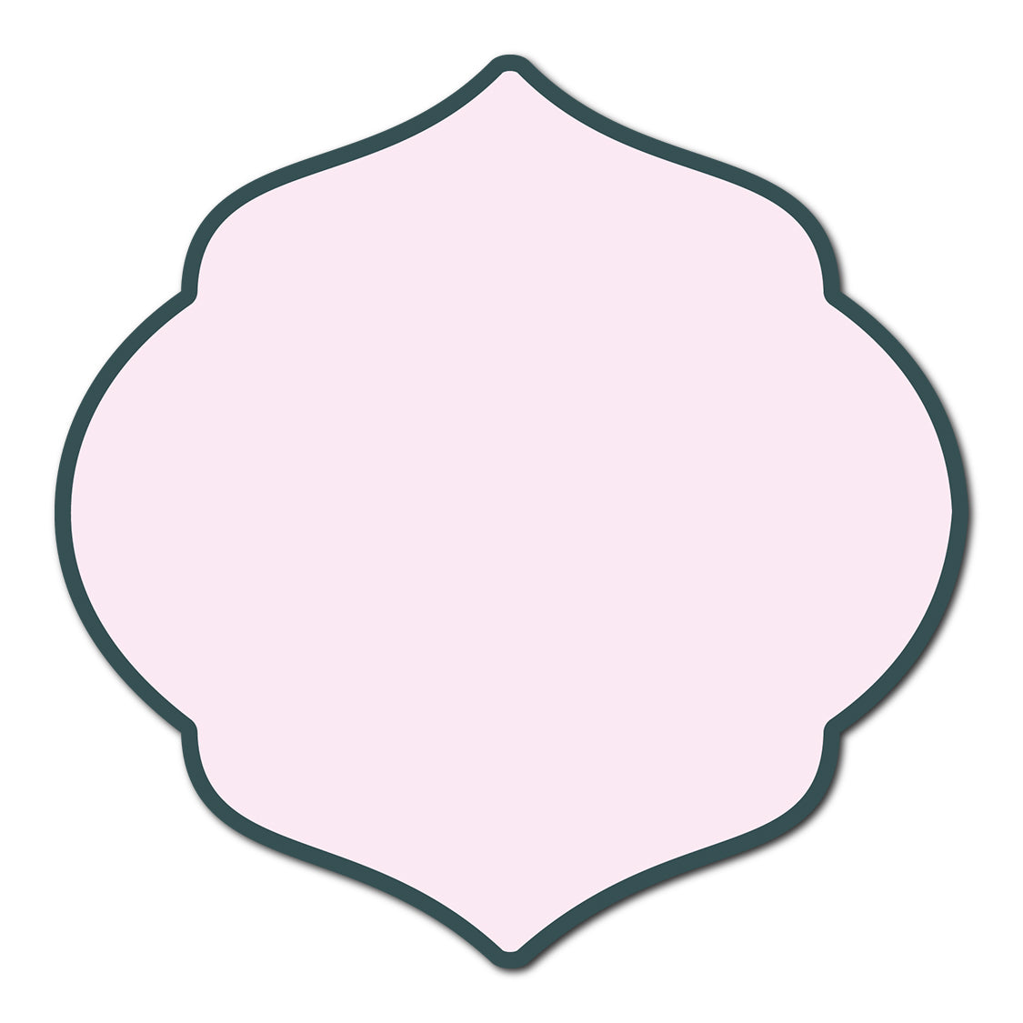Classic Mounted 2-Layer Card | SVG Template - Shape S7