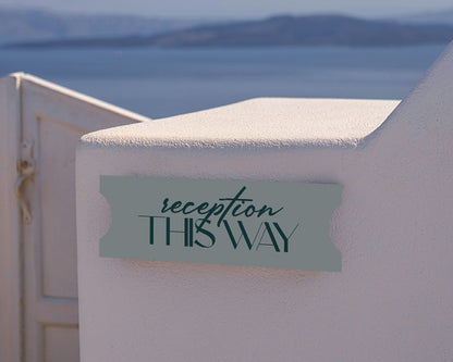 Personalized Wedding Signs | Fully Custom Print | Signature Shape 22