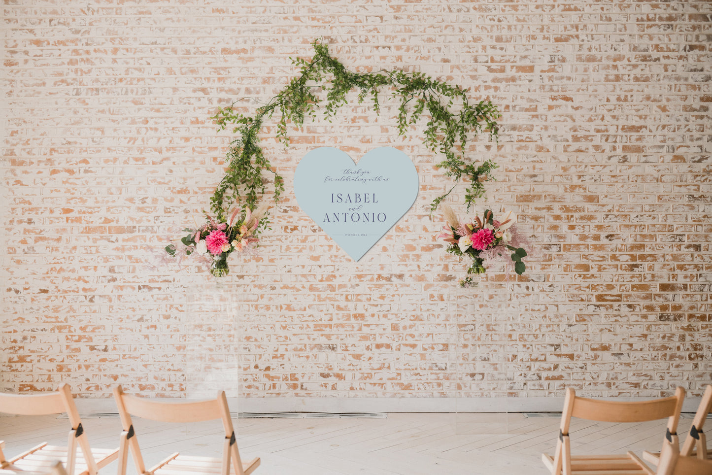 Signature Shape Custom Wedding Signage - Shape 95