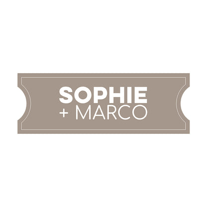 Personalized Wedding Signs | Fully Custom Print | Signature Shape 22