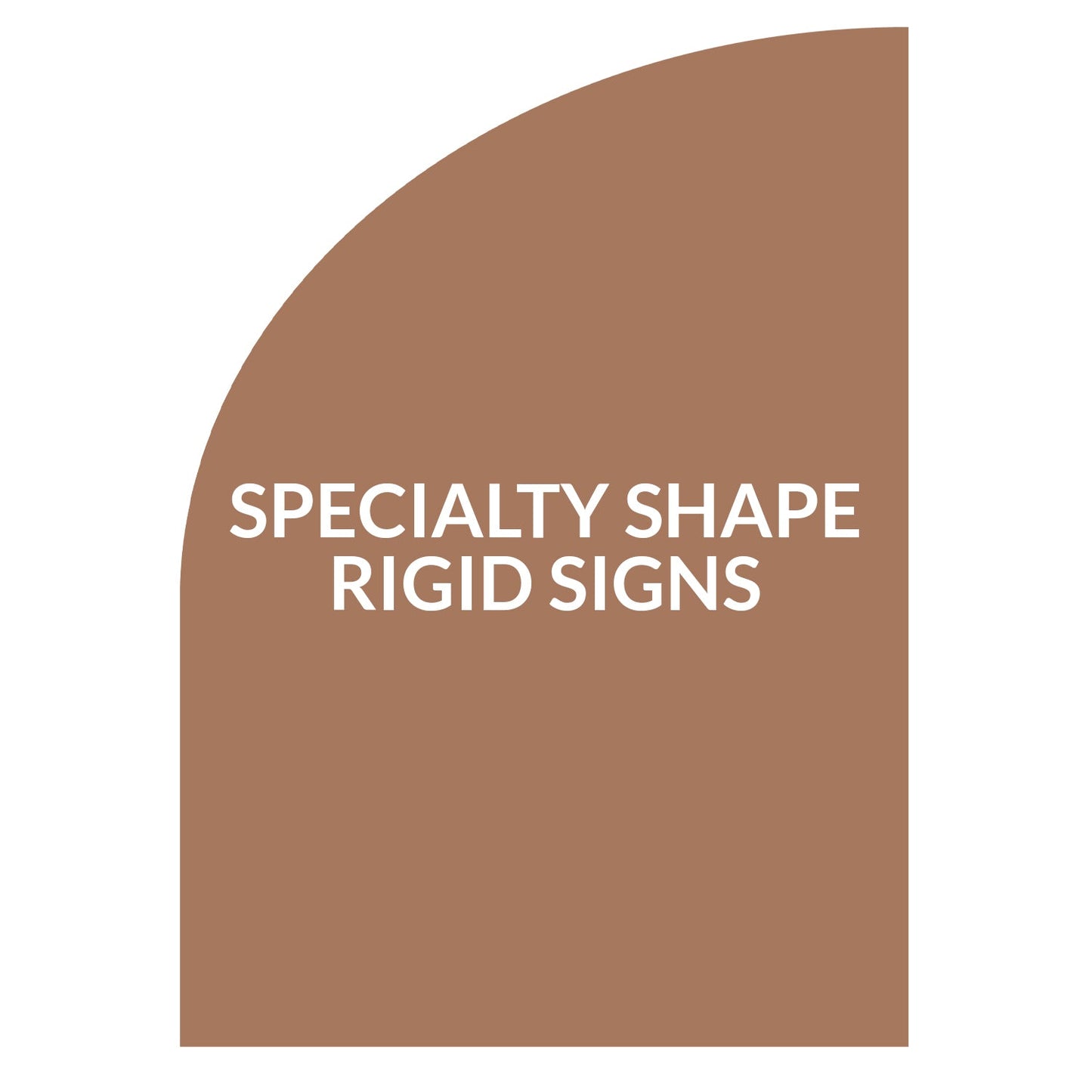 Half Arch Foamboard Sign - 48 x 72 inch