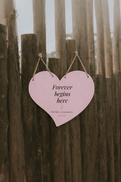 Signature Shape Custom Wedding Signage - Shape 100