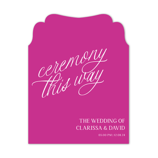 Personalized Wedding Signs | Fully Custom Print | Signature Princess Shape