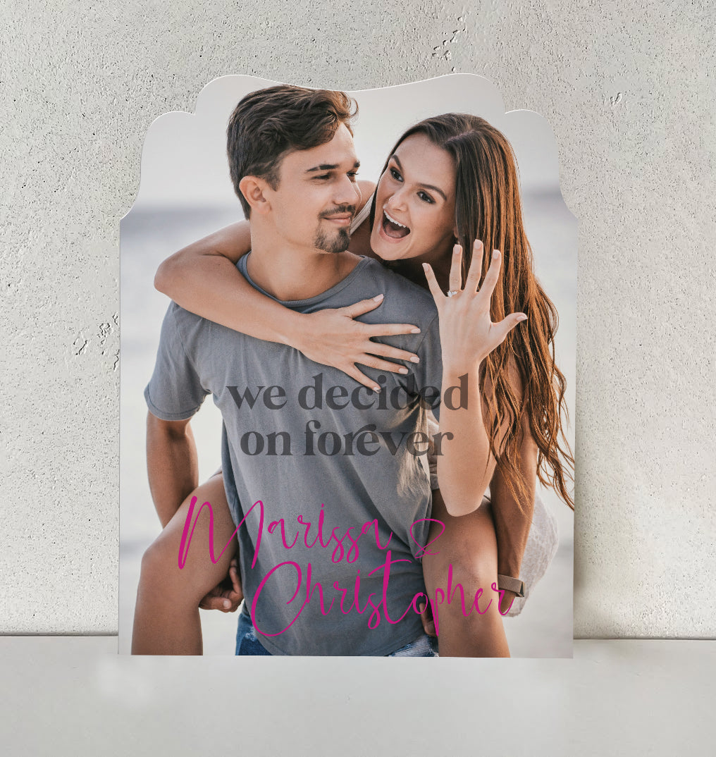 Personalized Wedding Signs | Fully Custom Print | Signature Princess Shape