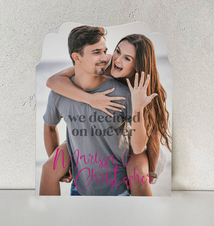 Personalized Wedding Signs | Fully Custom Print | Signature Princess Shape