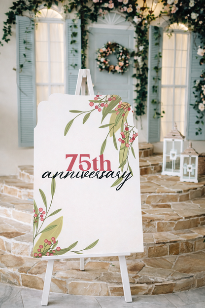 Personalized Wedding Signs | Fully Custom Print | Signature Princess Shape