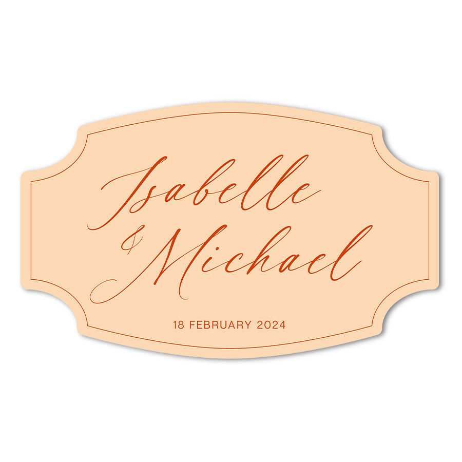 Signature Shape Custom Wedding Signage - Shape 9