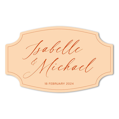 Signature Shape Custom Wedding Signage - Shape 9