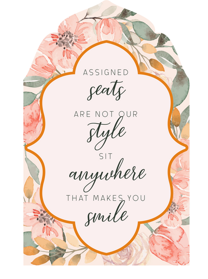 Personalized Wedding Signs | Fully Custom Print | Signature Regal Shape