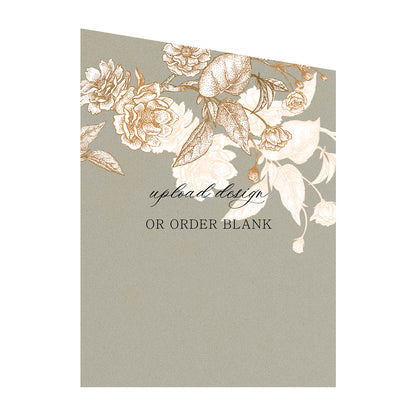 Custom Wedding Prints on Diecut Shaped Cardstock | Diagonal Shape